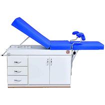 Mesa Ginecológica Luxal Gabinete MDF Azul Royal 2 Portas/3 Gavetas