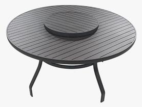 Mesa Giratória 1,40m Redonda Aluminio Pintura Eletrostática