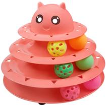 Mesa giratória Cat Toy Roller com 6 bolas UPSKY de 3 níveis