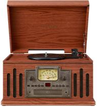 Mesa giratória Crosley CR704B-PA Musician de 3 velocidades com rádio CD/cassete Mesa giratória Crosley CR704B-PA Musician de 3 velocidades com rádio CD/cassete