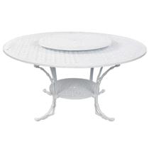 Mesa Giratória de Jantar Jardim Piscina Alumínio Fundido Mesa Giratória de Jantar Jardim Piscina Alumínio Fundido
