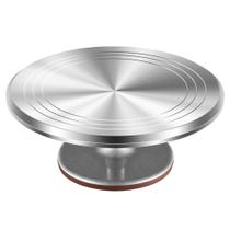 Mesa giratória giratória de 30 cm em liga de alumínio Kootek Cake Stand Mesa giratória giratória de 30 cm em liga de alumínio Kootek Cake Stand