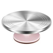 Mesa giratória giratória de 30 cm em liga de alumínio Kootek Cake Stand Mesa giratória giratória de 30 cm em liga de alumínio Kootek Cake Stand