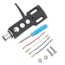 Mesa giratória Phono Headshell Mugast Universal LP com 4 fios de cobre Mesa giratória Phono Headshell Mugast Universal LP com 4 fios de cobre