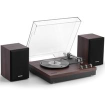 Mesa Giratória Retrospiler - Toca-Discos de 3 Velocidades com Alto-Falantes de 15W