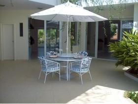 Mesa Giratória Toda Em Alumínio Com 4 Poltronas C/ Almofadas