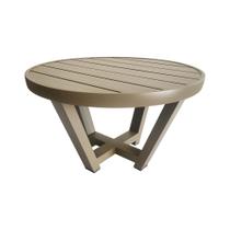 Mesa Gourmet Redonda para Área Externa Dubai 70cm Aluminio Rami