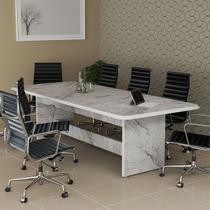Mesa Grande Executiva De Escritório Sala de Reunião Estilo Marmorizado