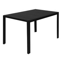 Mesa Grumari em Alumínio Preto Mesa Grumari em Alumínio Preto