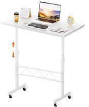 Mesa GTRACING Ajustável de 32" com Altura Regulável e Tampo Inclinável Branca