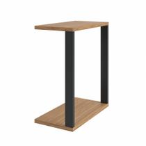 Mesa Holambra para Notebook cor Freijo com Preto Fosco 60cm - 64288