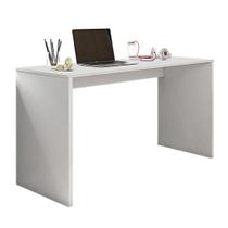 Mesa Home Office 127cm Escrivaninha Escritório Computador Estudos Aparador - Branco