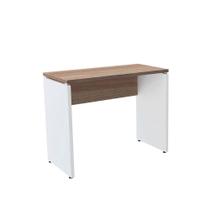 Mesa Home Office Pé Painel P25 Pandin 90 CM Noce Naturale e Branco Mesa Home Office Pé Painel P25 Pandin 90 CM Noce Naturale e Branco
