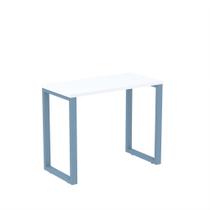 Mesa Home Office Tubular P25 Pandin 90 CM Branco e Azul Dali