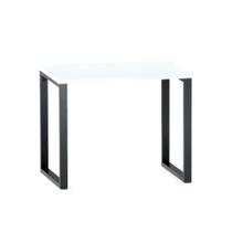 Mesa Home Office Tubular P25 Pandin 90 CM Branco e Grafito