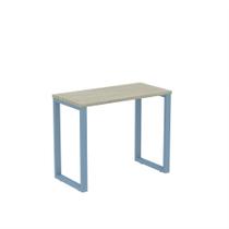 Mesa Home Office Tubular P25 Pandin 90 CM Casablanca e Azul Dali