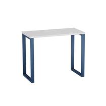 Mesa Home Office Tubular P25 Pandin 90 CM Cinza e Azul Del Rey Mesa Home Office Tubular P25 Pandin 90 CM Cinza e Azul Del Rey
