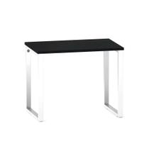 Mesa Home Office Tubular P25 Pandin Preto e Branco 90 Cm