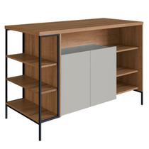 Mesa Ilha Gourmet 131 cm 2 Portas P1035 Arenas Mell PP Milani Store Mesa Ilha Gourmet 131 cm 2 Portas P1035 Arenas Mell PP Milani Store