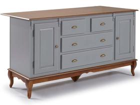 Mesa ilha Hanover - 2 portas e 4 gavetas