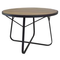 Mesa Indianápolis de Alumínio Com Tampo de Madeira Para Área Gourmet