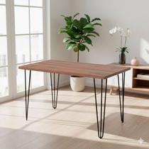 Mesa Industrial 128cm x 75cm Hairpin Legs Marrom/Noronha