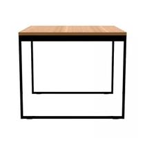 Mesa Industrial Amadeirada MDF 80x80cm Moderna, Compacta e Perfeita para 4 Pessoas