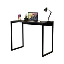 Mesa Industrial Cabe Em Qualquer Lugar Preto 90 Cm Apartamento Escritório Preto Moffer Mesa Industrial Cabe Em Qualquer Lugar Preto 90 Cm Apartamento Escritório Preto Moffer