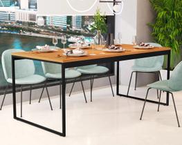 Mesa Industrial Jantar 160 cm Pés em Aço Resistente Cozinha Área Gourmet Mesa Industrial Jantar 160 cm Pés em Aço Resistente Cozinha Área Gourmet