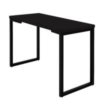 Mesa Industrial Preto 120cm X 50cm Base Preta - Belliv Decor