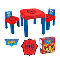 Mesa Infantil Arack com duas cadeiras Resistente SimoToys