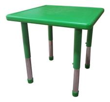 Mesa Infantil Atividades 60X60Cm Pés Reguláveis Verde