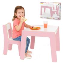 Mesa Infantil Cadeira Menino MontessorI Didatica Escola Rosa