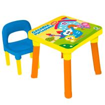 Mesa Infantil Colorida Galinha Pintadinha Mesinha Com Cadeira Educativa - Monte Líbano Mesa Infantil Colorida Galinha Pintadinha Mesinha Com Cadeira Educativa - Monte Líbano