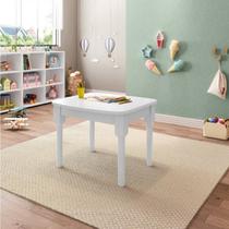 Mesa Infantil com 2 Cadeiras Mariah Madeira Maciça e Laca Casatema MadeiraOriginals Branco/Menta