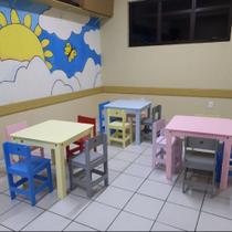 MESA INFANTIL COM 4 CADEIRAS 4 a 14 anos @LOREN.LOKE