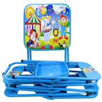 Mesa Infantil Com 4 Cadeiras Dobrável Aço Didático 1 Un Mesa Infantil Com 4 Cadeiras Dobrável Aço Didático 1 Un