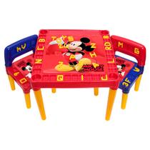 Mesa Infantil Com Cadeira Plástico Tritec Mickey Mouse Mesa Infantil Com Cadeira Plástico Tritec Mickey Mouse