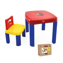 Mesa Infantil com cadeira Resistente SimoToys CP