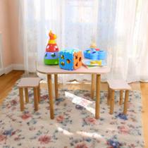Mesa Infantil de Atividades Desenhos Com 2 Cadeiras Playground Infantil