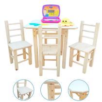 Mesa Infantil De Mdf Com 4 Cadeira Resistente A 120kg Mesa Infantil De Mdf Com 4 Cadeira Resistente A 120kg