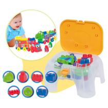 Mesa Infantil Didática Bloco de Montar Criança Cotiplas