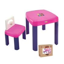 Mesa Infantil Didática com cadeira Resistente SimoToys CP