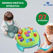 Mesa Infantil Didática Interativa 7 Atividades, Cores Vibrantes e Desenvolvimento Cognitivo Mesa Infantil Didática Interativa 7 Atividades, Cores Vibrantes e Desenvolvimento Cognitivo
