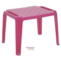 Mesa Infantil Dona Chica em Polipropileno Rosa