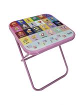 Mesa Infantil Educativa Didatica Criança Bebê Brinquedo Cor:Rosa