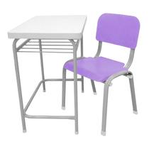Mesa Infantil Escolar Com Cadeira WP Kids Reforçadas Lg Flex Lilás Mesa Infantil Escolar Com Cadeira WP Kids Reforçadas Lg Flex Lilás