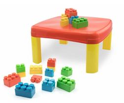 Mesa Infantil Kids Pedagógica com 12 Blocos Grandes Simo Toys 305 - Simo Plast