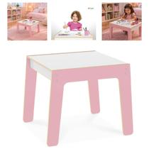 Mesa Infantil Madeira Mesinha Criança Rosa Mdf Menina Escolar Brinquedoteca Estudos Moderna Multiuso Mesa Infantil Madeira Mesinha Criança Rosa Mdf Menina Escolar Brinquedoteca Estudos Moderna Multiuso