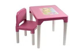 Mesa Infantil Rosa Princesinhas Com Cadeira Mesa Infantil Rosa Princesinhas Com Cadeira
